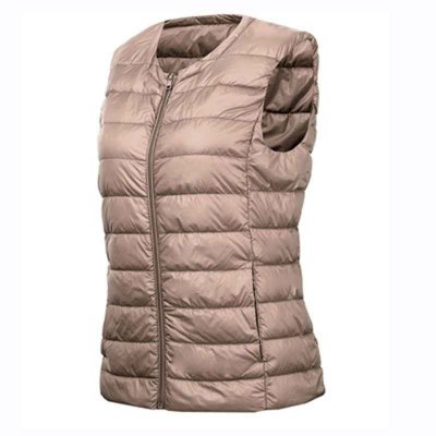 Brand 6XL 7XL Large Size Waistcoat Women's Warm Vest Ultra Light Down Vest Women Portable Sleeveless Winter Warm Liner