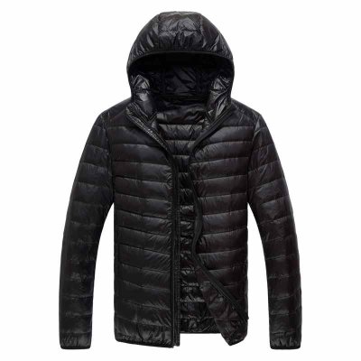 New Brand Autumn Winter Light Down Jacket Men's Fashion Hooded Short Large Ultra thin Lightweight Youth Slim Coat Down Jackets