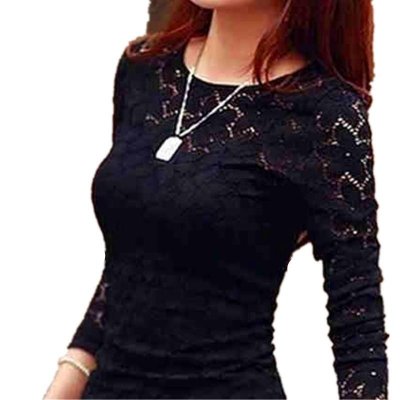 Plus Size lace blouses Tops Sexy Lady Large Size 5XL Summer patchwork Lace Crochet Shirts Clothes Black White Blusas